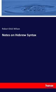 Cover von Notes on Hebrew Syntax