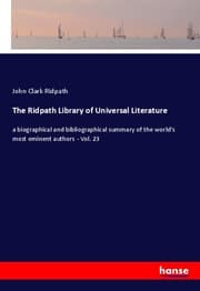 Cover von The Ridpath Library of Universal Literature