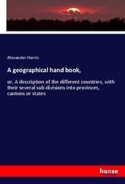 Cover von A geographical hand book,