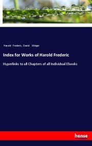 Cover von Index for Works of Harold Frederic