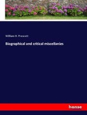 Cover von Biographical and critical miscellanies