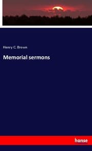 Cover von Memorial sermons