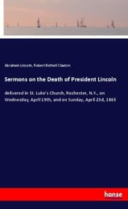 Cover von Sermons on the Death of President Lincoln