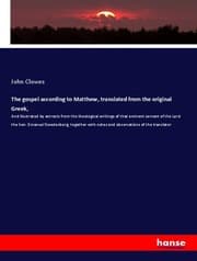 Cover von The gospel according to Matthew, translated from the original Greek,