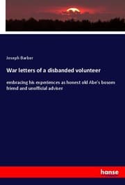 Cover von War letters of a disbanded volunteer