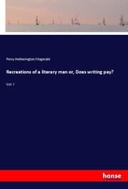 Cover von Recreations of a literary man or, Does writing pay?