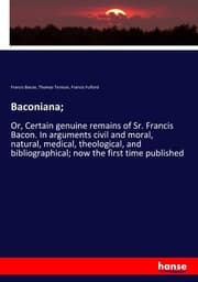 Cover von Baconiana;