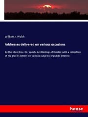 Cover von Addresses delivered on various occasions