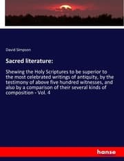 Cover von Sacred literature: