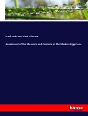Cover von An Account of the Manners and Customs of the Modern Egyptians