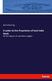 Cover von A Letter to the Proprietors of East-India Stock