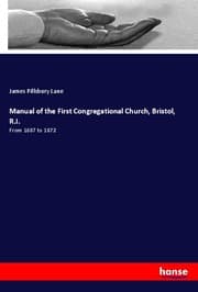 Cover von Manual of the First Congregational Church, Bristol, R.I.