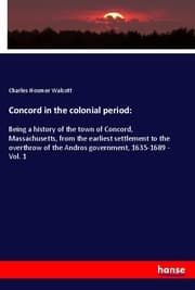 Cover von Concord in the colonial period: