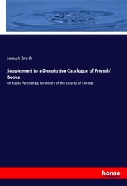 Cover von Supplement to a Descriptive Catalogue of Friends' Books