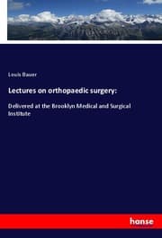 Cover von Lectures on orthopaedic surgery: