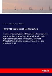 Cover von Family Histories and Genealogies