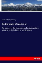 Cover von On the origin of species or,