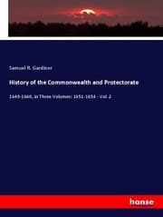 Cover von History of the Commonwealth and Protectorate