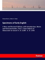 Cover von Specimens of Early English