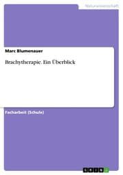 Cover von Brachytherapie. Ein Überblick