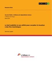Cover von Le bail mobilité et son utilité pour encadrer la location à des fins touristiques