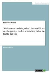 Cover von 'Muhammad und die Juden'. Das Verhältnis des Propheten zu den arabischen Juden im Lichte der Sira