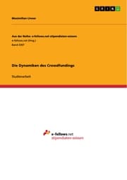 Cover von Die Dynamiken des Crowdfundings