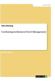 Cover von Carsharing im Business Travel Management