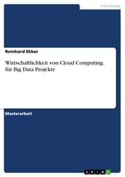 Cover von Wirtschaftlichkeit von Cloud Computing für Big Data Projekte