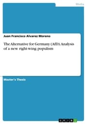 Cover von The Alternative for Germany (AfD). Analysis of a new right-wing populism