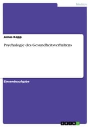Cover von Psychologie des Gesundheitsverhaltens