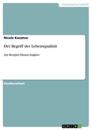 Cover von Der Begriff der Lebensqualität