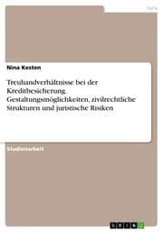 Cover von Treuhandverhältnisse bei der Kreditbesicherung. Gestaltungsmöglichkeiten, zivilrechtliche Strukturen und juristische Risiken
