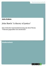 Cover von John Rawls 'A theory of justice'