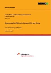 Cover von Hegemonialkonflikt zwischen den USA und China