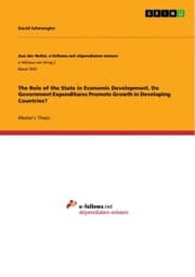 Cover von The Role of the State in Economic Development. Do Government Expenditures Promote Growth in Developing Countries?