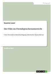 Cover von Der Film im Fremdsprachenunterricht