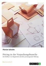 Cover von Pricing in der Verpackungsbranche. Der Einfluss von Megatrends und ihre preissteigernde Wirkung