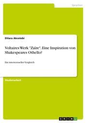 Cover von Voltaires Werk 'Zaïre'. Eine Inspiration von Shakespeares Othello?
