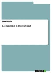 Cover von Kinderarmut in Deutschland