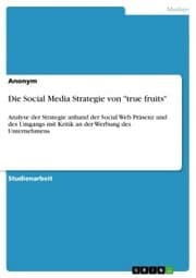 Cover von Die Social Media Strategie von 'true fruits'