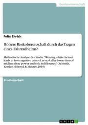 Cover von Höhere Risikobereitschaft durch das Tragen eines Fahrradhelms?
