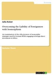 Cover von Overcoming the Liability of Foreignness with Isomorphism