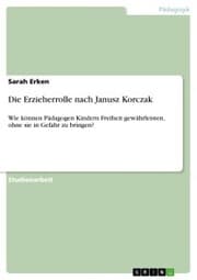 Cover von Die Erzieherrolle nach Janusz Korczak