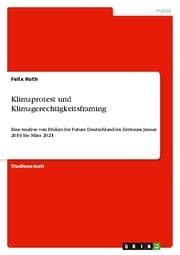 Cover von Klimaprotest und Klimagerechtigkeitsframing