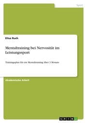 Cover von Mentaltraining bei Nervosität im Leistungssport