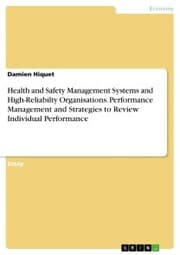 Cover von Health and Safety Management Systems and High-Reliabilty Organisations. Performance Management and Strategies to Review Individual Performance