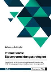 Cover von Internationale Steuervermeidungsstrategien. Welche Folgen hat die Hinzurechnungsbesteuerung hinsichtlich des ATAD-Umsetzungsgesetzes und des Steueroasen-Abwehrgesetzes?
