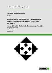 Cover von Animal Farm / Landgut der Tiere (George Orwell). Ein unterhaltsames Lese- und Lernbuch