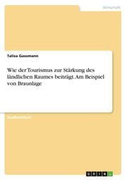 Cover von Wie der Tourismus zur Stärkung des ländlichen Raumes beiträgt. Am Beispiel von Braunlage
